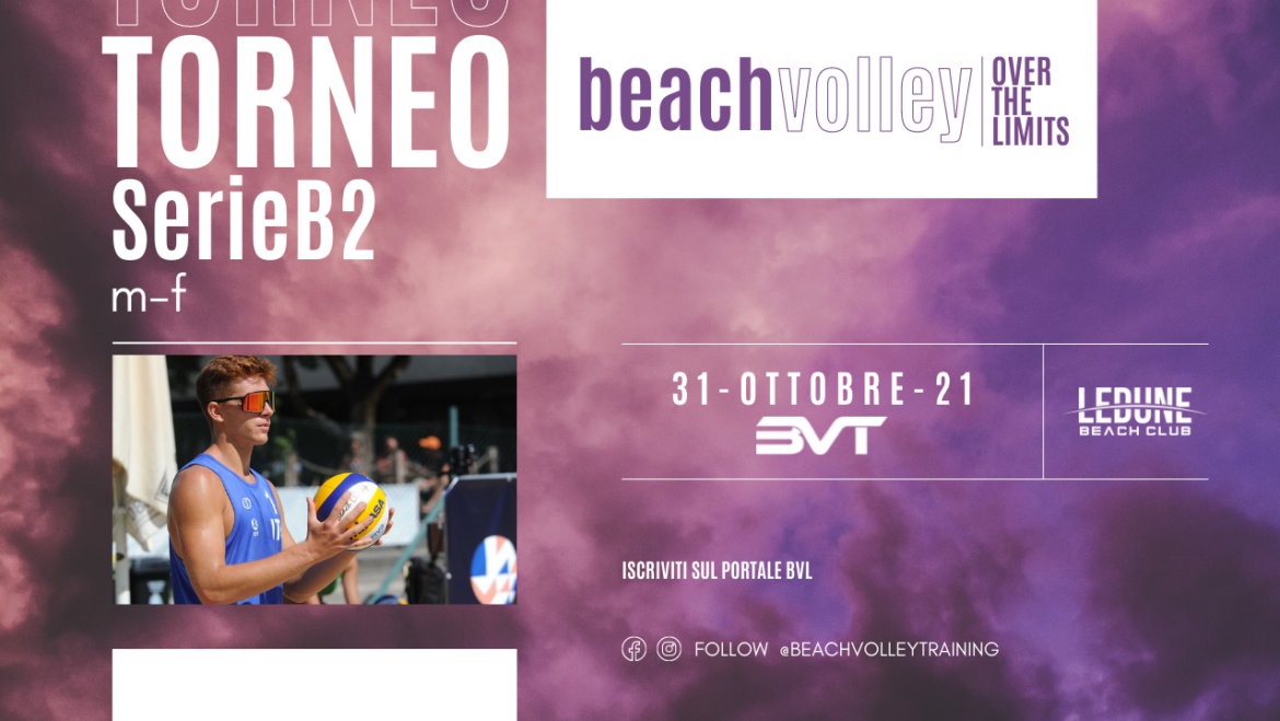 Il 31 ottobre 2021 Torneo Beach Volley FIPAV a Beinasco