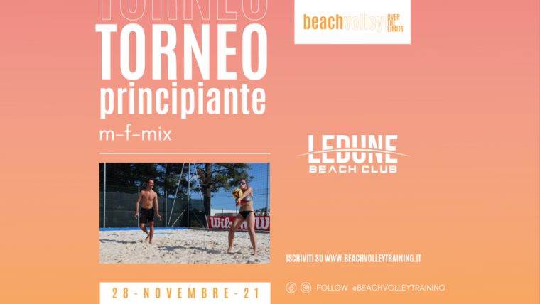 Beach Volley per Principianti – Torneo del 28/11/2021