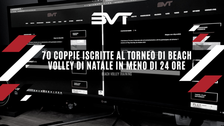 70 coppie iscritte al torneo di Beach Volley di Natale in meno di 24 ore