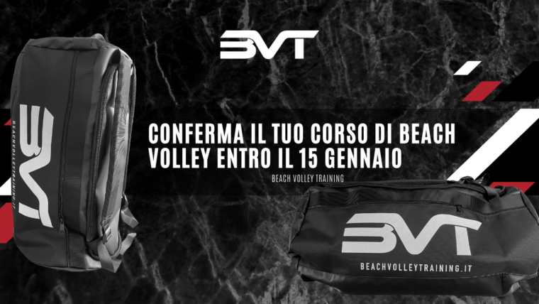 Conferma il tuo corso beach volley in BVT entro il 15 gennaio